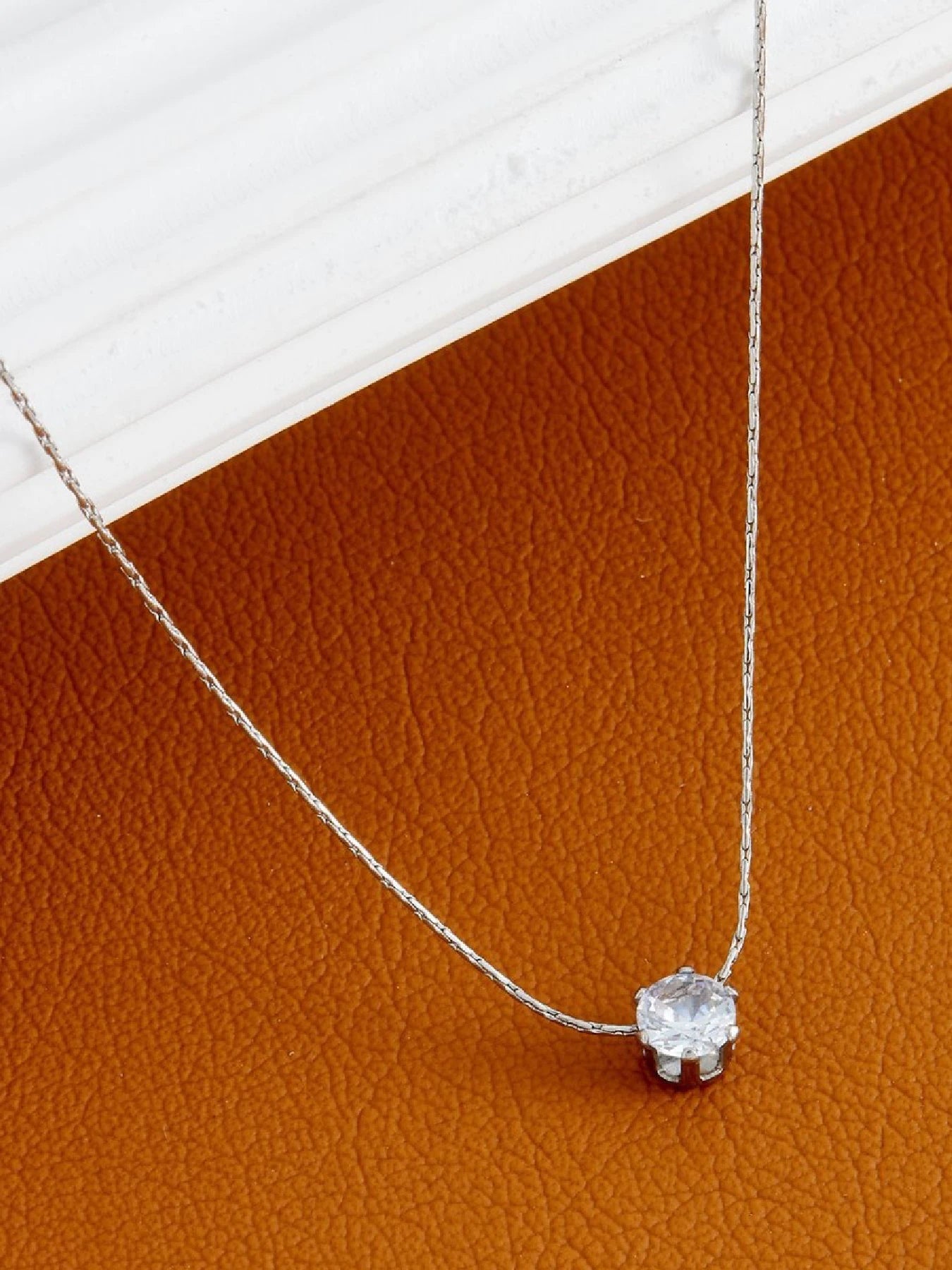 Elegant Gold Zircon Necklace